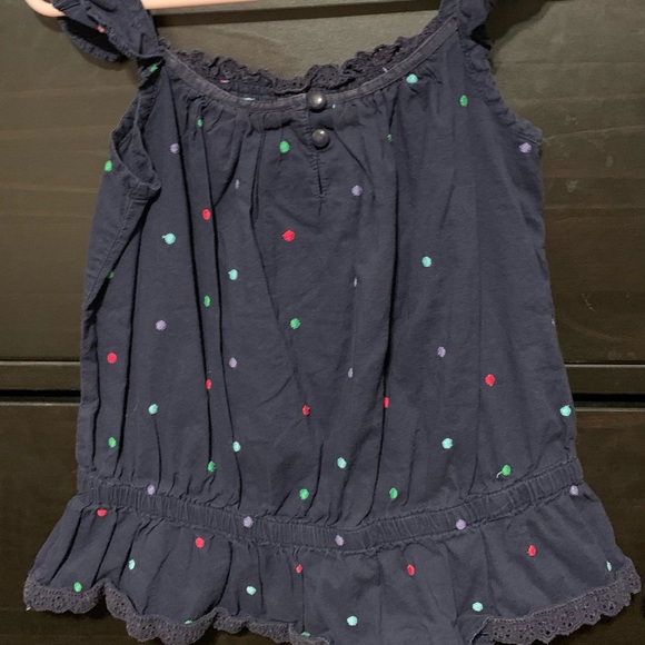 Gap kids blue polkadot tank top - Picture 4 of 8